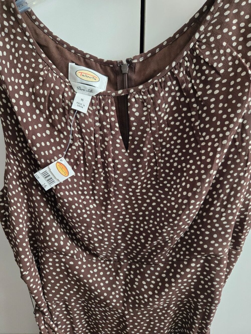 NWT Talbots Silk Dress Sz 16 - Picture 5 of 9